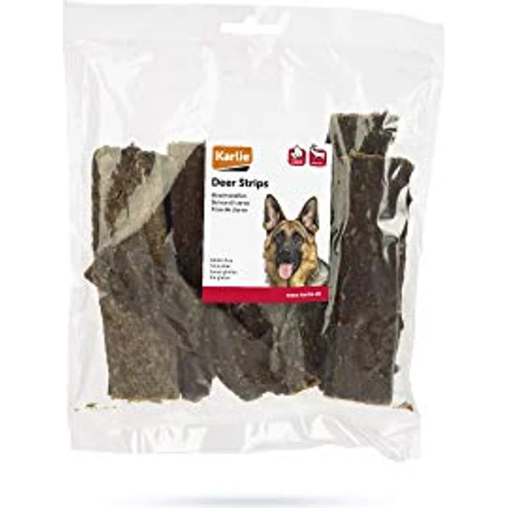 Karlie Hirsch Streifen, natürliche Hundesnacks, 200 g, glutenfrei, ohne Farb- und Aromastoffe – Bild 2
