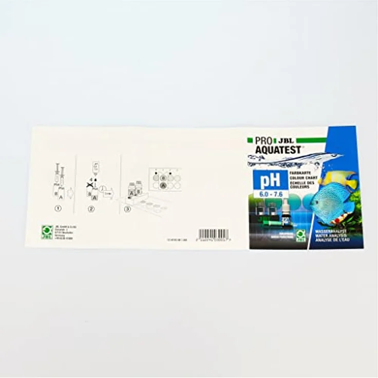JBL ProAquaTest pH Wassertest 6.0-7.6, Labor-Komparatorsystem für gesundes Aquarium mit 80 Messungen – Bild 4