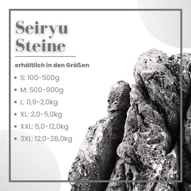 Aquaone Seiryu Deko Stein grau, Mini Landschaft für Aquascaping, 4-6 kg, Gr.XXL – Bild 2