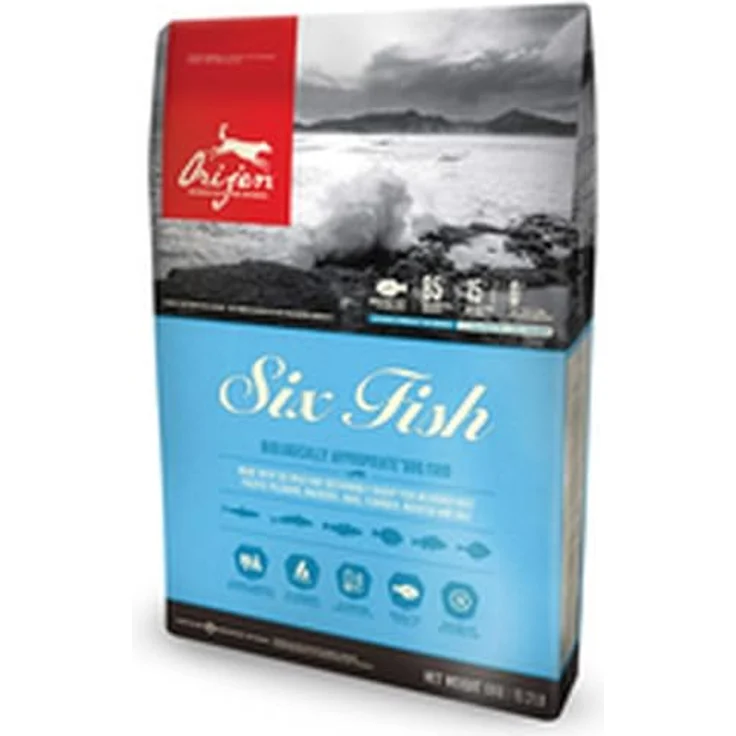 Orijen Six Fish, Hundefutter mit 80% Fischanteil für gesunde Haut und glänzendes Fell, 11,4 kg – Bild 2