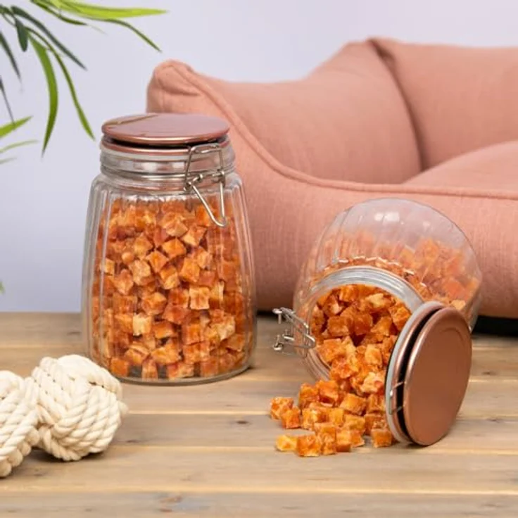 Lyra Pet® Hühnerfleischwürfel mit Fisch, 5 kg, fettarmer Kausnack für Hunde, ideal als Belohnungs- und Trainingssnack, wiederverschließbar, weich und gut verträglich – Bild 5