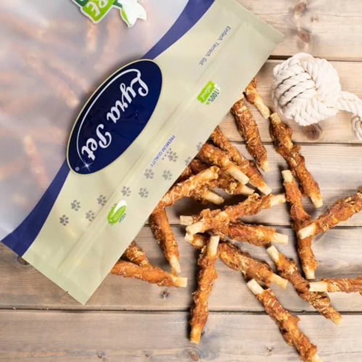Lyra Pet® 1 kg Kaustangen mit Hühnerbrust, fettarmer Kausnack für Hunde, proteinreiche Belohnung – Bild 5