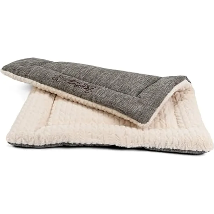 TrendPet Hundedecke Heaven, gefütterte Wendedecke für Hunde und Katzen, 4 cm dicke Füllung, beige