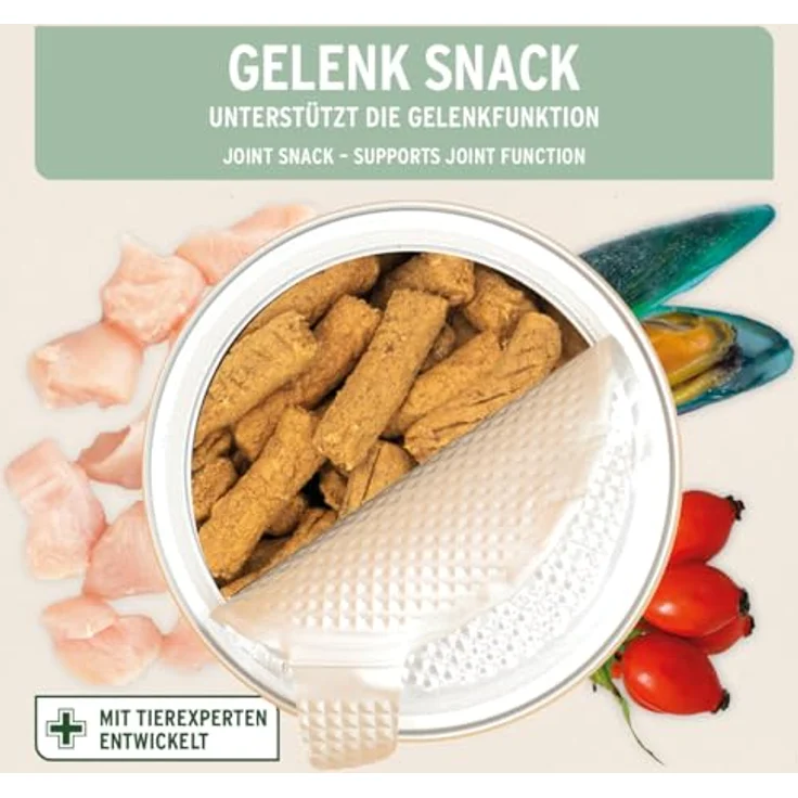 AniForte Gelenk Snack 300g, Ergänzungsfuttermittel für bewegliche Hunde mit Hähnchenfleisch, Grünlippmuschel, Collagen und Teufelskralle – Bild 2