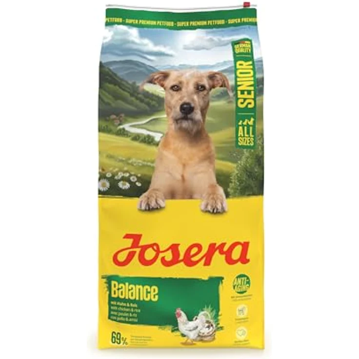 Josera All Sizes Senior Balance, Hunde-Trockenfutter für ältere Hunde mit geringem Energiebedarf, 12,5 kg – Bild 1