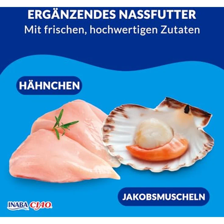 INABA Ciao Stew Katzenfutter, Nassfutter kalorienarm mit 32% Hühnerfleisch, getreidefrei, zuckerfrei, 40 g (1er Pack) – Bild 3
