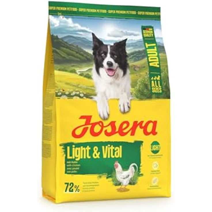 JOSERA Adult Light & Vital Huhn, Premium Trockenfutter für Senioren-Hunde, mit Erbse, phosphorarm, glutenfrei, 3 kg – Bild 3