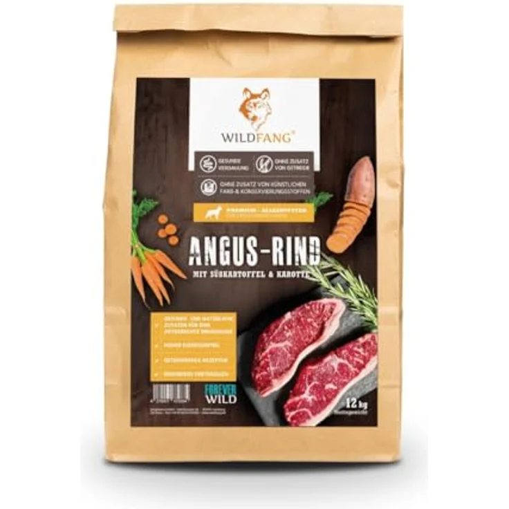 Wildfang® Hundefutter - Trocken - Getreidefreies Premiumfutter mit 50 % Angus-Rind, 2 kg – Bild 1
