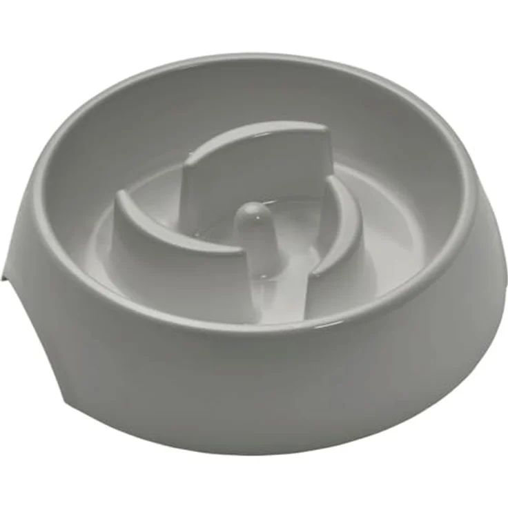 HUNTER ATLANTA Anti-Schlingnapf, Futternapf für Hunde und Katzen, zur kontrollierten und verlangsamten Futteraufnahme, 550 ml, grau – Bild 3
