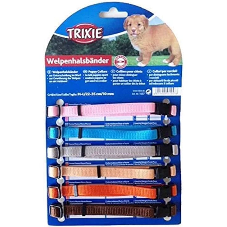 Trixie Welpenhalsbänder 6 Stück M-L (22-35 cm) – Bild 3