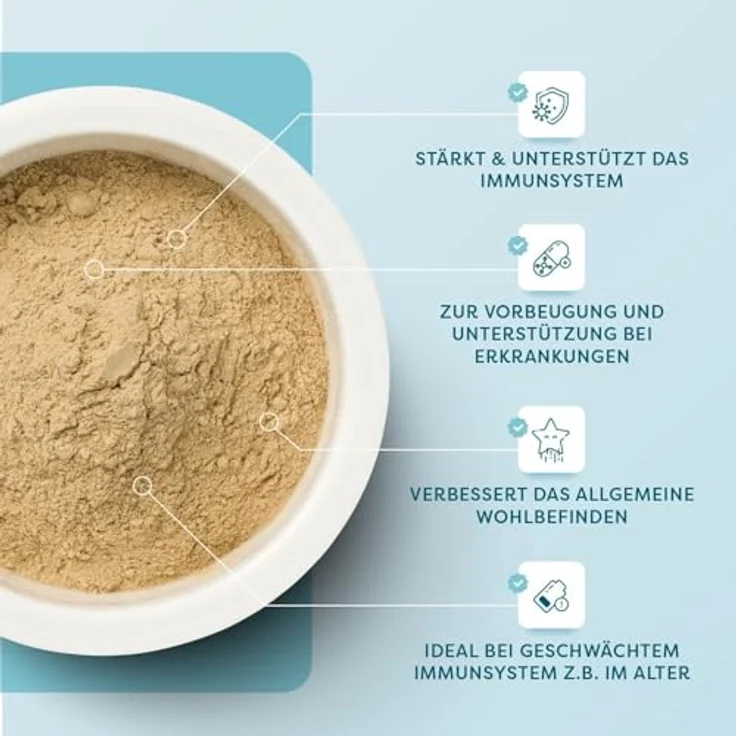Dr. SAM Premium Immunsystem Pulver für Hunde, pflanzlicher Immunbooster zur Stärkung der Abwehrkräfte, hochdosiert, 45g – Bild 3