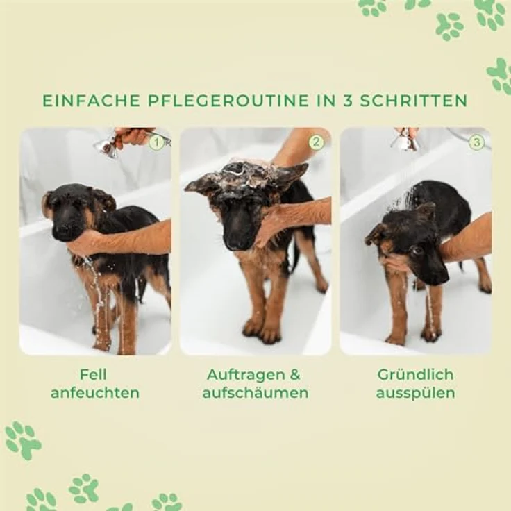 PomPom Petcare 2-in-1 Hundeshampoo & Spülung, pH-neutral und hautfreundlich, für alle Felltypen, 240 ml – Bild 5