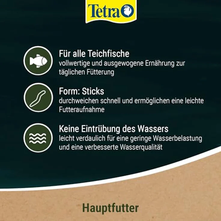 Tetra Pond Sticks, Fischfutter für Teichfische mit Nährstoffen und Vitaminen, 1 L Dose – Bild 4