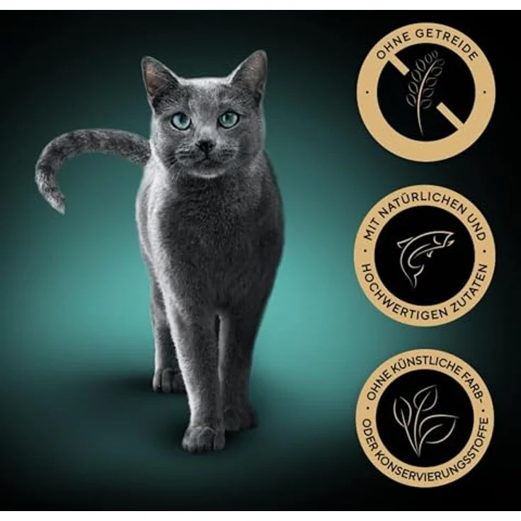 Sheba Nature’s Collection, Nassfutter für Katzen in Sauce mit Lachs, getreidefrei, 2 x 11 x 85g – Bild 3