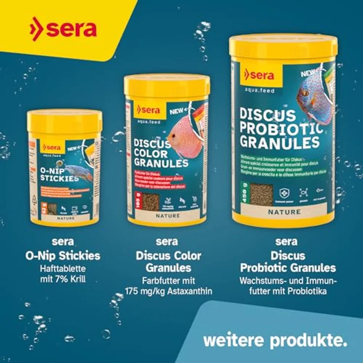 sera Discus Granules 1 L, Hauptfutter für Diskus, langsam sinkendes Softgranulat mit hochwertigem Protein und prebiotischer Wirkung – Bild 10