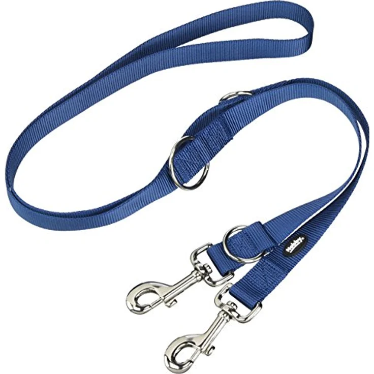 Nobby Führleine Classic, blau, Nylon, dreifach verstellbar, L: 200 cm, B: 25 mm – Bild 1
