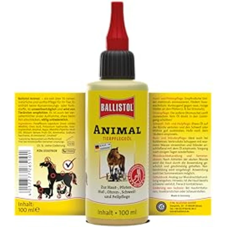 Kerbl Pfotenpflege BALLISTOL Tierpflegeöl Animal, 100 ml für empfindliche Haut und Pfotenpflege, hohe Verträglichkeit – Bild 3