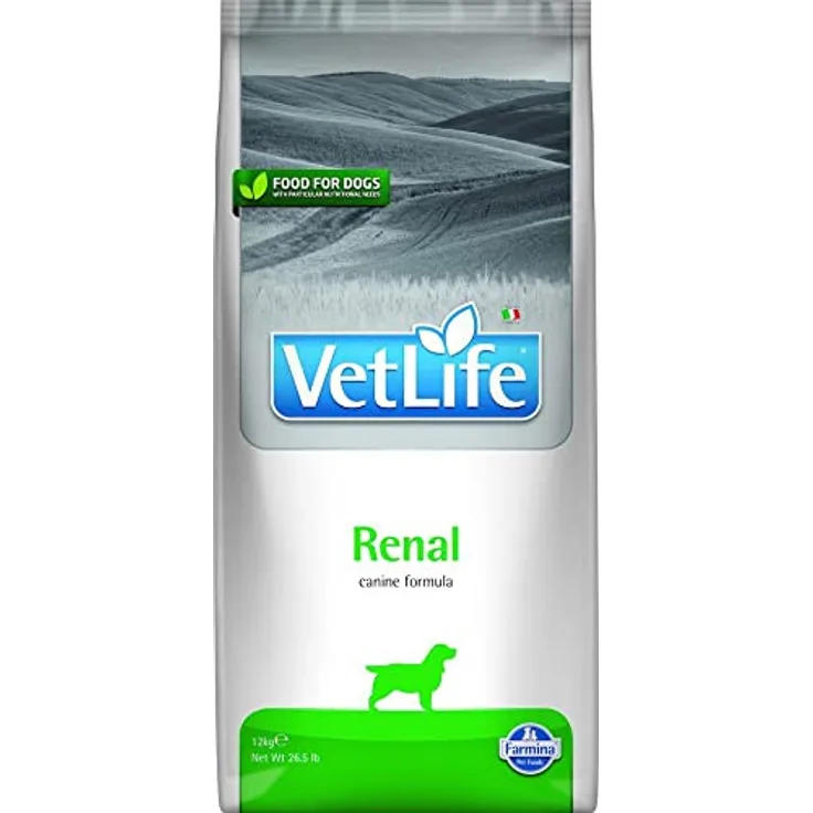 Vet Life Renal Dog, diätisches Trockenfutter zur Unterstützung der Nierenfunktion, 12 kg