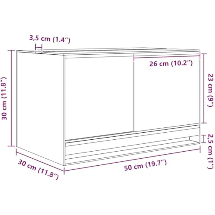 vidaXL Terrarium mit Speicher, Transparent, 50 x 30 x 30 cm, kratzfestes Glas, 360-Grad-Sicht, atmungsaktive Mesh-Panels – Bild 3