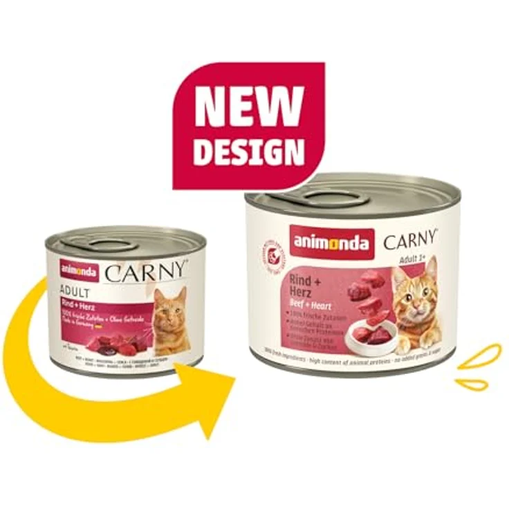 animonda Carny Adult Herzhafte Variation, Katzennassfutter für ausgewachsene Katzen, 100 % frische Zutaten, ohne Getreide und Zucker, 12 x 200 g – Bild 3