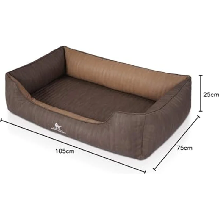 Knuffelwuff Hundebett Outlander Coffee/Braun XL 105x75cm – Bild 8
