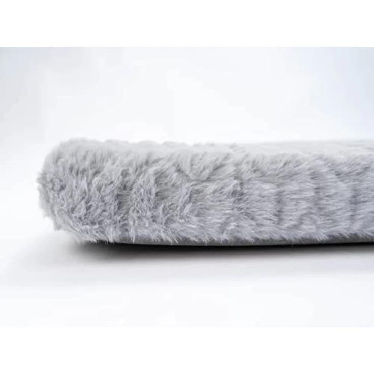 TrendPet VitaBed Style, Orthopädisches Hundebett aus Kunstleder und Memory Foam, flauschig, 80x70cm, Grau – Bild 5
