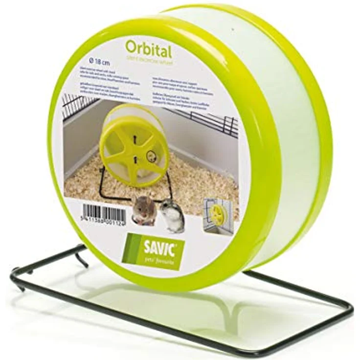 Savic Nager Laufrad "ORBITAL" ø 18,5 cm, klassisches Kleintierspielzeug zur Förderung der Mobilität – Bild 1