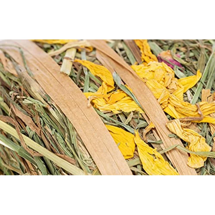 TRIXIE Heurolle mit Blüten, 500 g, mit Zelluloseband umwickelt – Bild 2