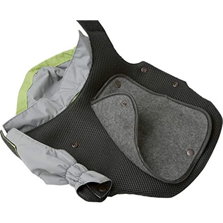Kerbl Pet Outdoor Hundemantel Vancouver, grün/grau, wind- und wasserabweisend, abnehmbare Fleeceeinlage, 35 cm – Bild 5