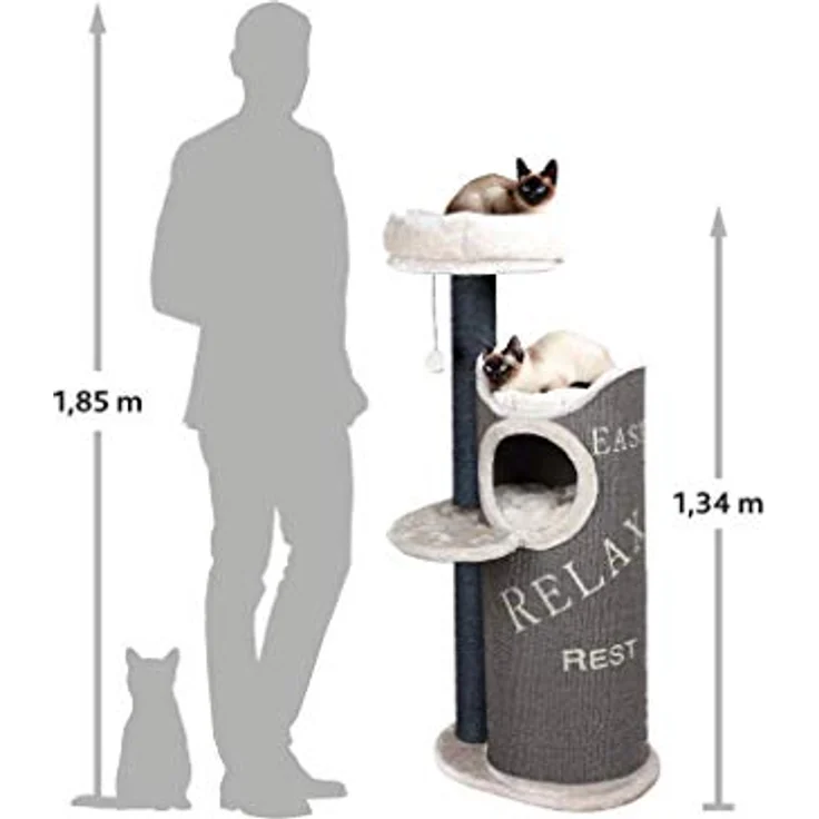 Trixie Natura Katzenhaus Cat's Home mit Balkon – Bild 5