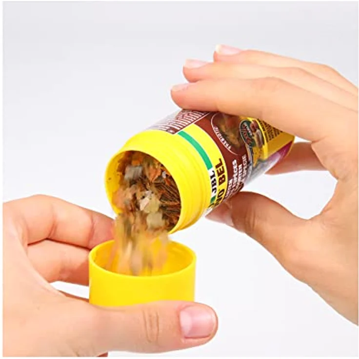 JBL PRONOVO BEL FLAKES S, Prebiotisches Hauptfutter für Aquarienfische, 2 % Knoblauchanteil, 100 ml, für Fische 3-10 cm – Bild 2