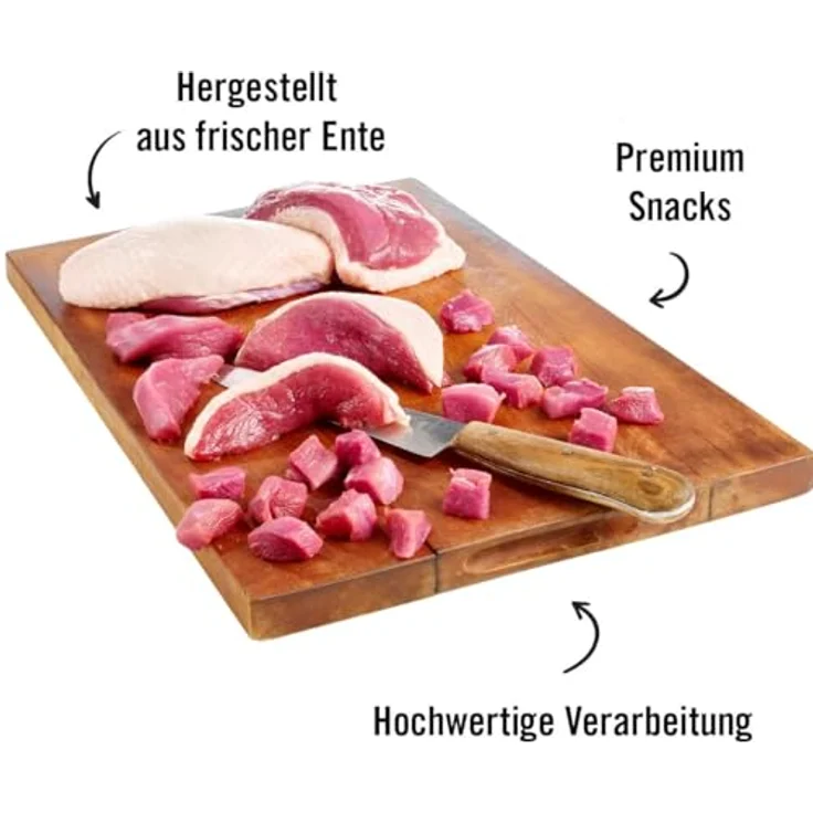 DOGS' n TIGER Mmmh Mmmh Ente, gefriergetrocknete Katzen Snacks mit 99% Entenbrustfilet, getreidefrei, 14x30g – Bild 4