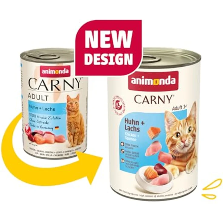 Animonda Carny Nassfutter Katze Adult, Mixpaket 6x400 g, ausgewogene Ernährung mit frischen fleischlichen Rohstoffen – Bild 2