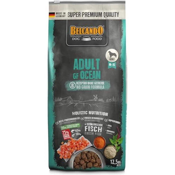Belcando Adult GF Ocean, Hunde-Trockenfutter mit wichtigen Nährstoffen, 12,5 kg – Bild 1