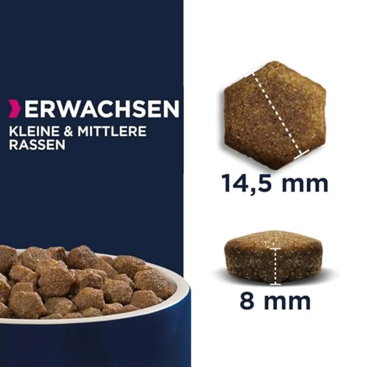 Eukanuba Hundefutter mit Lamm & Reis für kleine und mittelgroße Rassen, Trockenfutter für ausgewachsene Hunde, 12 kg, leicht verdaulich mit DentaDefense System – Bild 3