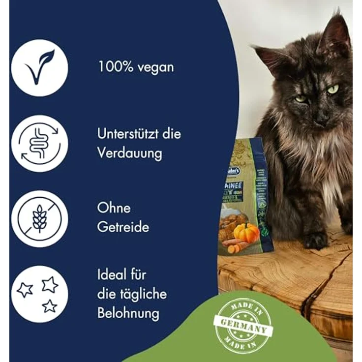Dr.Clauder's Trainee Snack Vegan Kürbis & Süßkartoffel, proteinreiche, getreidefreie Hundesnacks mit Erdnussbutter, 80g Frischebeutel – Bild 3