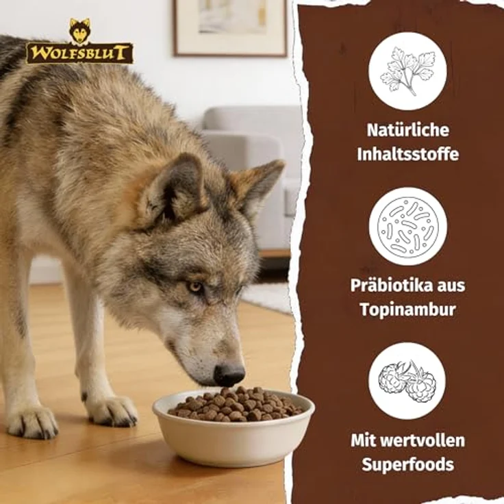 Wolfsblut Wide Plain Adult Light, Hundefutter für große Rassen mit Pferd und Süßkartoffeln, 12,5 kg – Bild 3