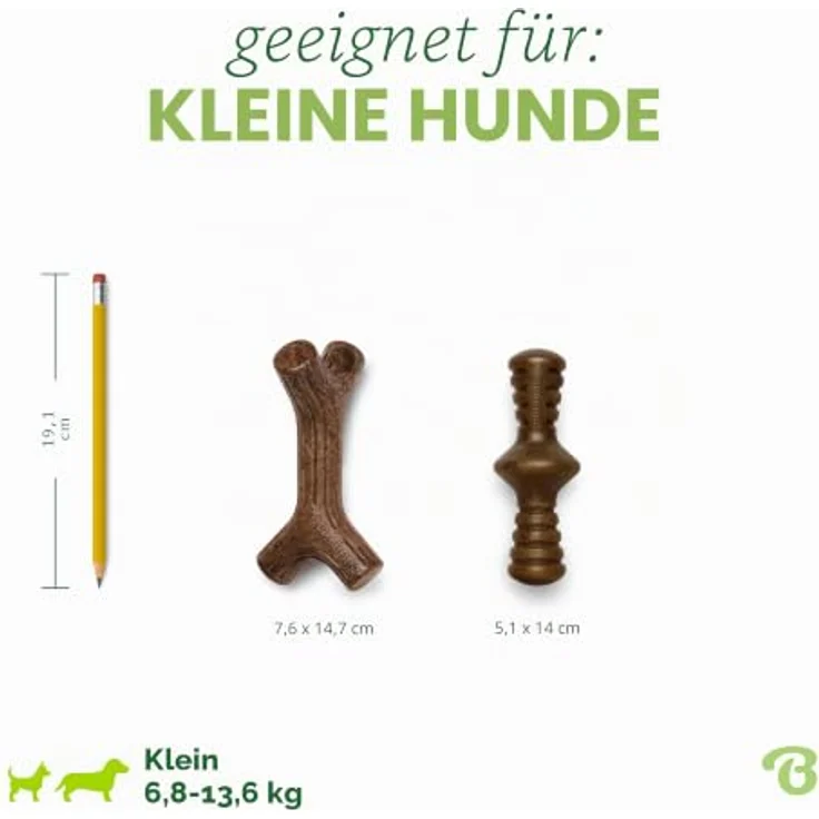 Benebone 2-Pack Indestructible Maplestick/Zaggler, Robustes Kauspielzeug für aggressive Kauer, mit echtem Bacon und Ahornholzgeschmack, für kleine Hunde, hergestellt in den USA – Bild 4