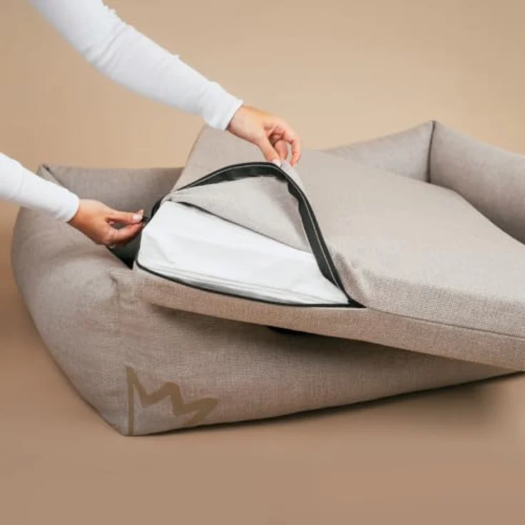 Rudelkönig Orthopädisches Hundebett Koye für große Hunde, mit waschbarem Premium-Bezug und Memory Foam für optimalen Schlafkomfort – Bild 3