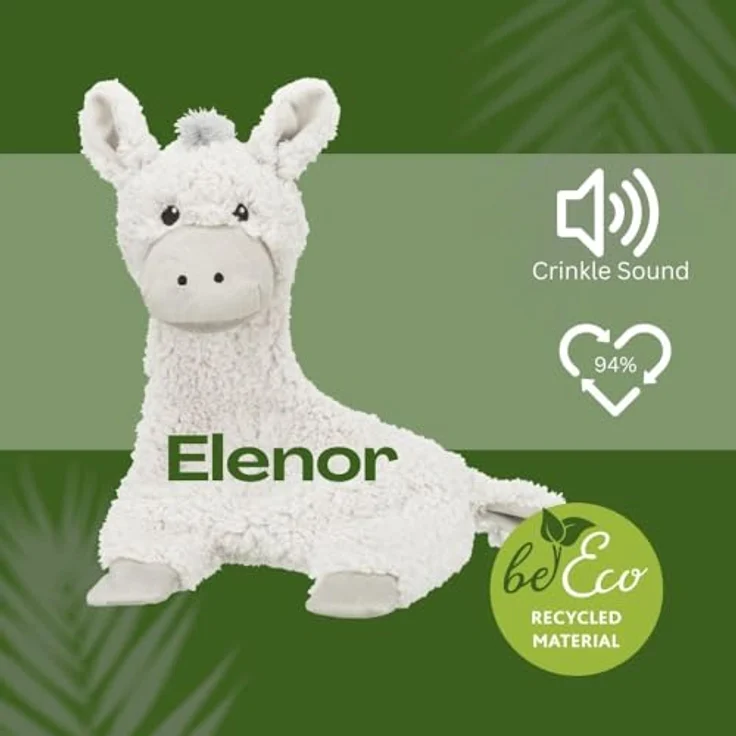 TRIXIE Tierkuscheltier Trixie Be Esel Elenor, mit Stimme und Knistergeräuschen, 40 cm, grau – Bild 5