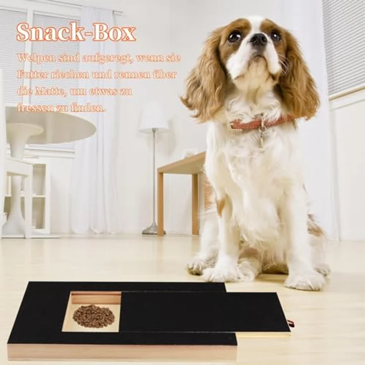 DASHUAIGE Kratzbrett für Hunde mit Leckerlibox, 35x25x3cm, rutschfestes Nagelfeilenbrett für alle Hunderassen – Bild 5