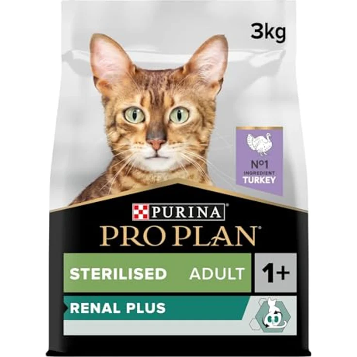 Purina Pro Plan Gato Sterilised Pavo, Trockenfutter für kastrierte Katzen, 41% Protein, 3 kg – Bild 1
