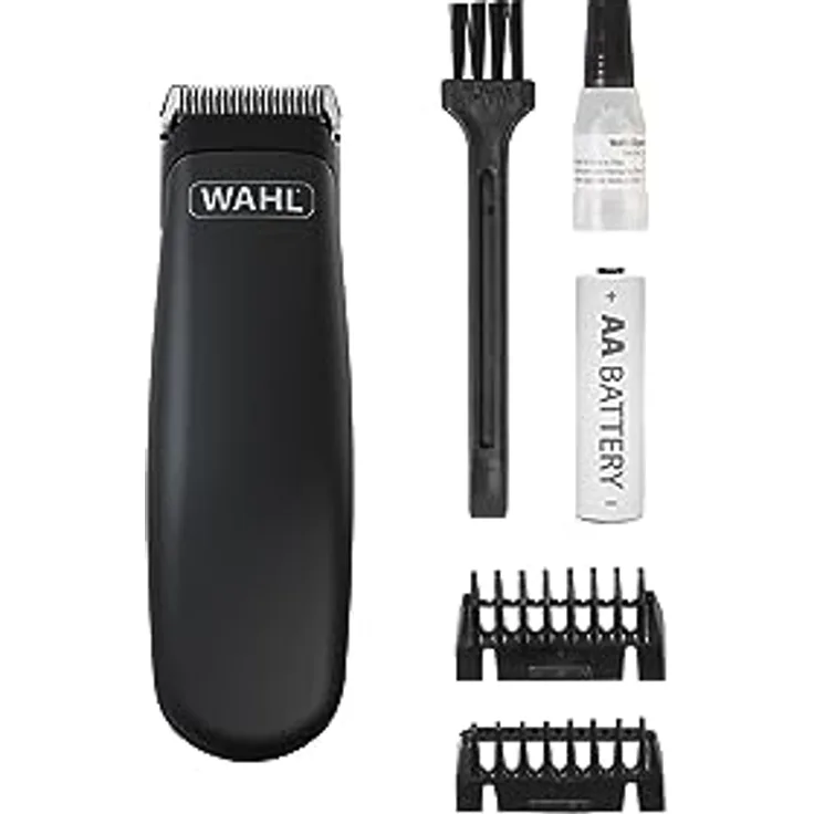 WAHL Pocket Pro Trimmer, kabelloser Grooming Set für Haustiere mit präzisionsgeschliffenen Schneidsätzen, 0,6 mm bis 4,5 mm Schnittlängen, ergonomisches Slimline Design, geräuscharmer Betrieb