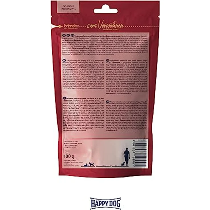 Happy Dog SoftSnack Mini Africa, weizenfreier Hundesnack mit Straußprotein, 100 g – Bild 4