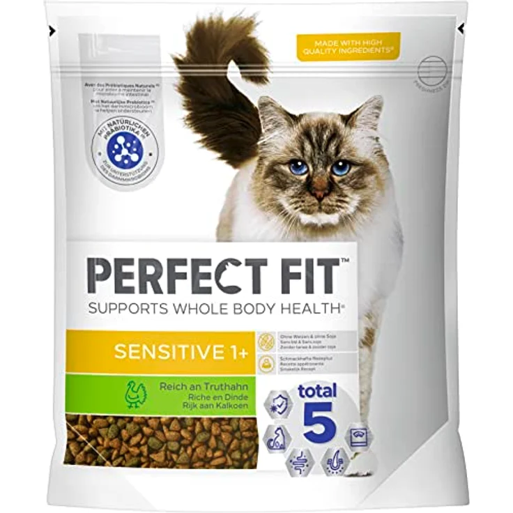 Perfect Fit Katze Beutel Sensitive 1+ mit Truthahn, Trockenfutter für sterilisierten Katzen, 1 x 1,4kg, gesunde Haut & Fell, optimale Gewichtskontrolle, Vitalität & Fitness – Bild 1