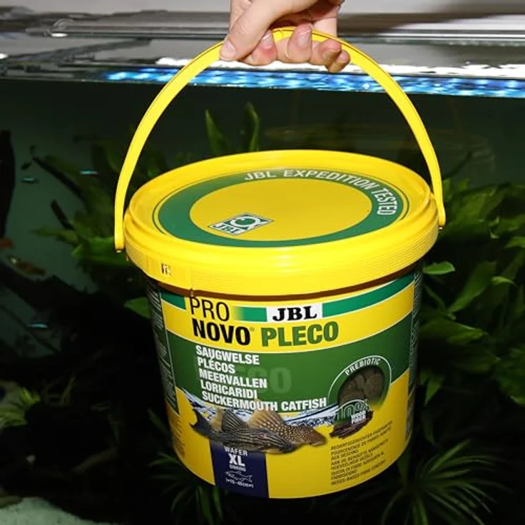 JBL PRONOVO PLECO WAFER, Futterwafer für Saugwelse 15-40 cm, naturnahe Ernährung mit Holzanteil, Größe XL, 5,5 l – Bild 5