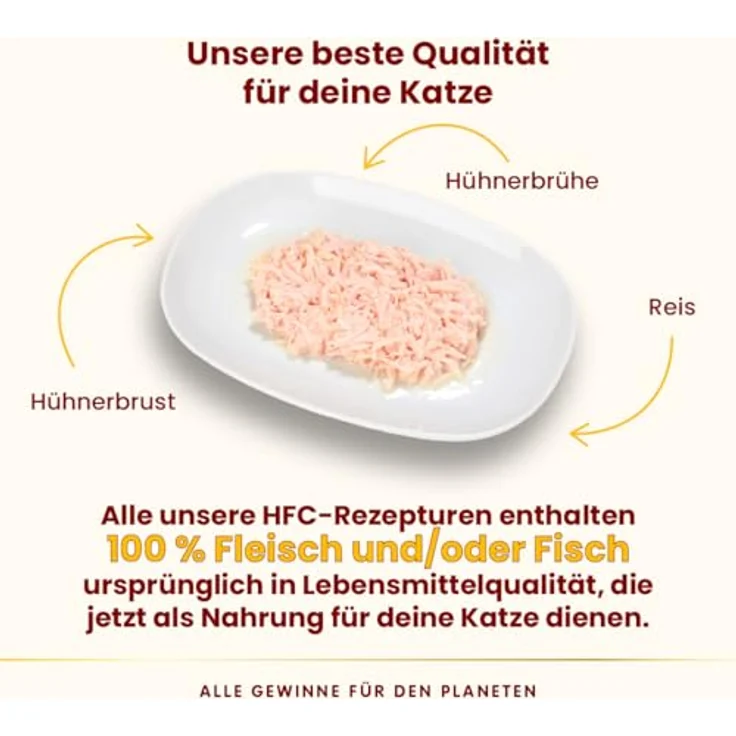 Almo Nature HFC Natural, Nassfutter für ausgewachsene Katzen, Hühnerbrust, Human Grade, glutenfrei, Monoprotein, 6 x 70g – Bild 4