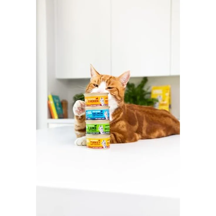 Edgard Cooper Nassfutter für Katzen in Sauce Multipack, 24 x 85g, getreidefrei, mit frischem Huhn, Lachs, Pute und Lamm – Bild 4