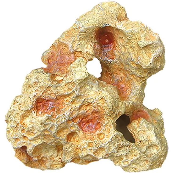 HOBBY Cavity Stone 1, naturnah gestaltete Dekoration aus Polyresin für Aquarium und Terrarium, leicht zu reinigen und wasserneutral – Bild 1