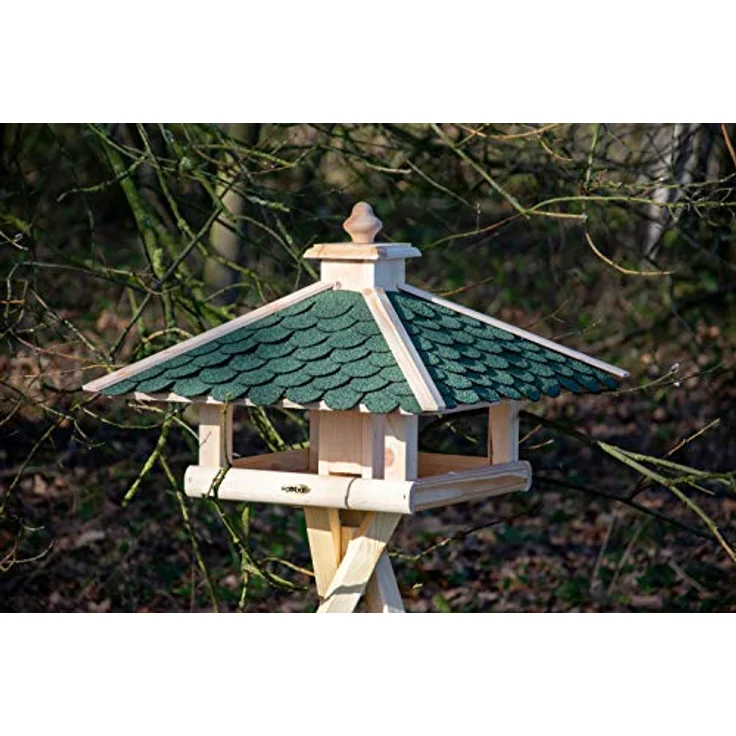 dobar 98540FSCe Klassisches Vogelhaus aus Holz, groß XL, 54 x 54 x 38 cm – Bild 8